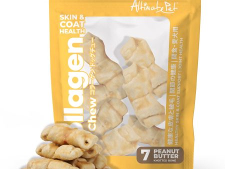 Altimate Pet Peanut Butter Knotted Bone Collagen Dog Chews 7pcs Online