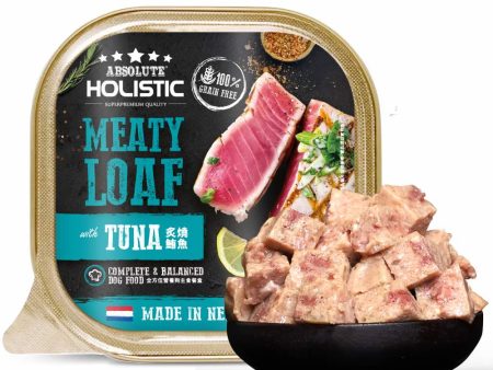 $1 ONLY: Absolute Holistic Tuna Complete & Balanced Meaty Loaf Wet Tray Dog Food 100g Cheap