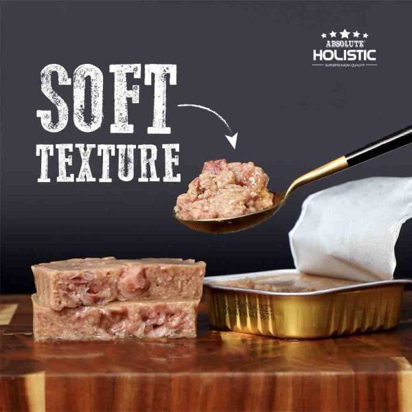 $1 ONLY: Absolute Holistic Lamb Complete & Balanced Meaty Loaf Wet Tray Dog Food 100g Online Sale