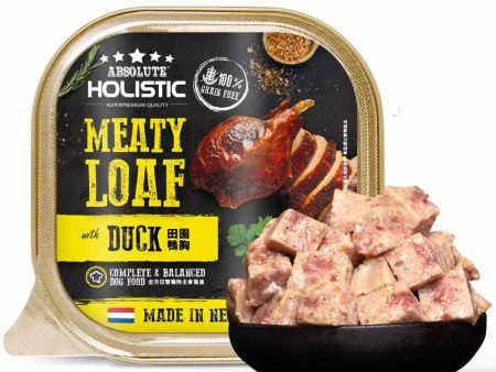 $1 ONLY: Absolute Holistic Duck Complete & Balanced Meaty Loaf Wet Tray Dog Food 100g Fashion