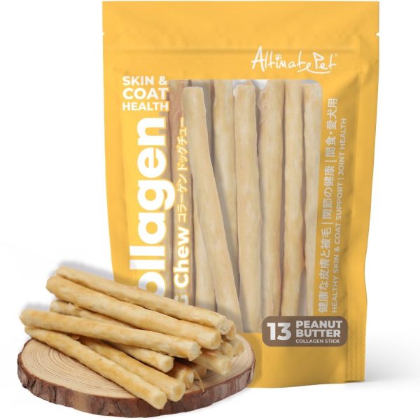 Altimate Pet Peanut Butter Stick Collagen Dog Chews 13pcs on Sale