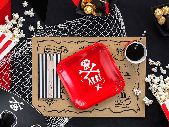 Pirate Treasure Map Paper Placemats 6ct on Sale