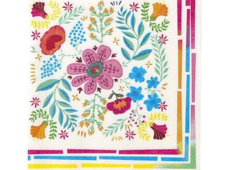 Boho Floral Lunch Napkins 20ct Online now