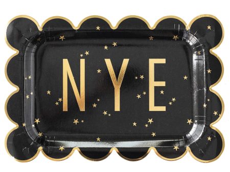 New Year s Eve Rectangle Lunch Plates 8ct Cheap