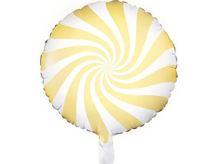 Yellow Swirly Lollipop Foil Balloon 14in Online now