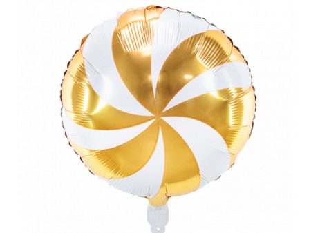 Gold Swirly Lollipop Foil Balloon 14in Online now