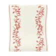 Cream & Red Holly Paper Table Runner on Sale