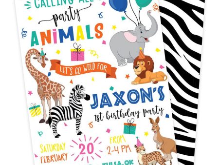 Party Animals Birthday Party Invitation Online Hot Sale