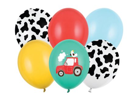 On the Farm Latex Balloon Bouquet 6ct Online Hot Sale