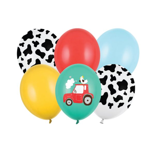 On the Farm Latex Balloon Bouquet 6ct Online Hot Sale