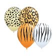 Safari Animal Print Latex Balloons 8ct Cheap