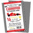 Race Car Birthday Party Invitation Fashion