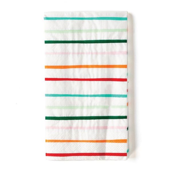 Festive Colorful Striped Dinner Napkins 24ct Online