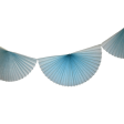 Light Blue Bunting Fan Garland 10ft Fashion