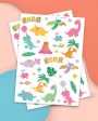 Girl Dinosaur Temporary Tattoo Sheets 2ct Online Sale