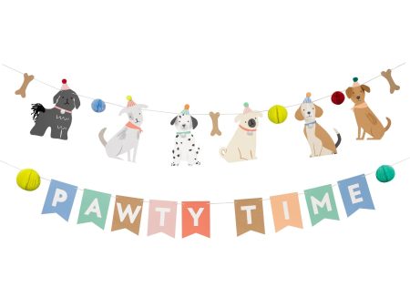 Pawty Time Puppy Banner Set Online now