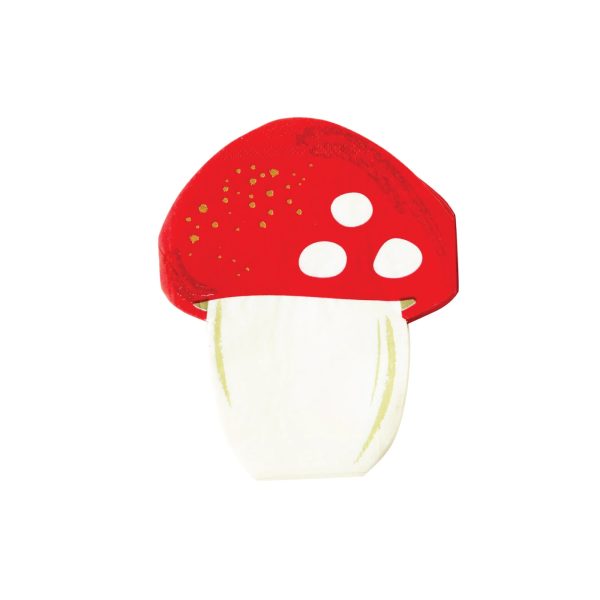 Red Mushroom Dessert Napkins 18ct Discount