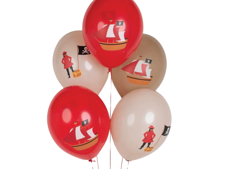 Pirate Party Latex Balloons 5ct on Sale