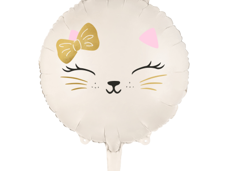 White Kitty Cat Face Balloon 14in Online Hot Sale