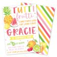 Tutti Frutti Birthday Party Invitation Fashion