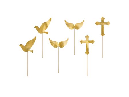 First Communion Cupcake Toppers 6ct Supply