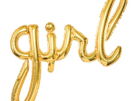 Gold Girl Letter Balloon Banner 30in Online