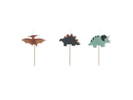 Dinosaur Birthday Candles 3ct Online Hot Sale