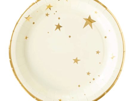 Baby Gold Star Lunch Plates 8ct Fashion