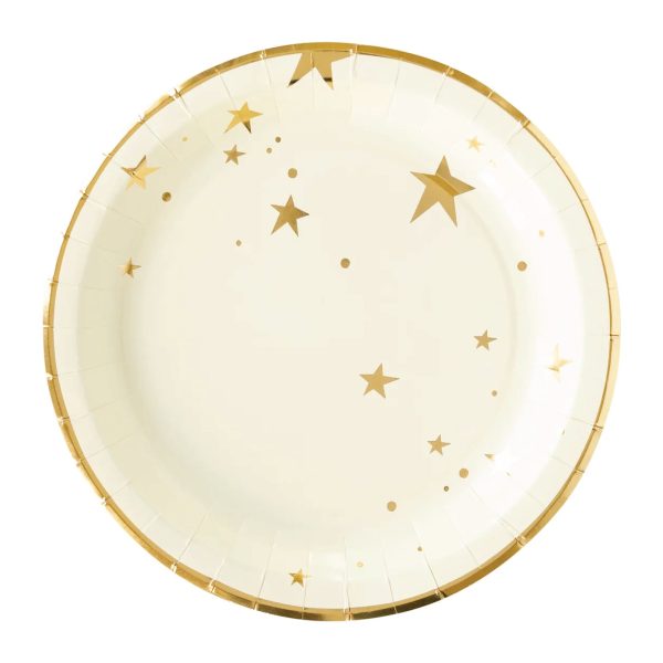 Baby Gold Star Lunch Plates 8ct Fashion