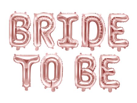 Air-Filled Rose Gold Bride to Be Balloon Banner on Sale