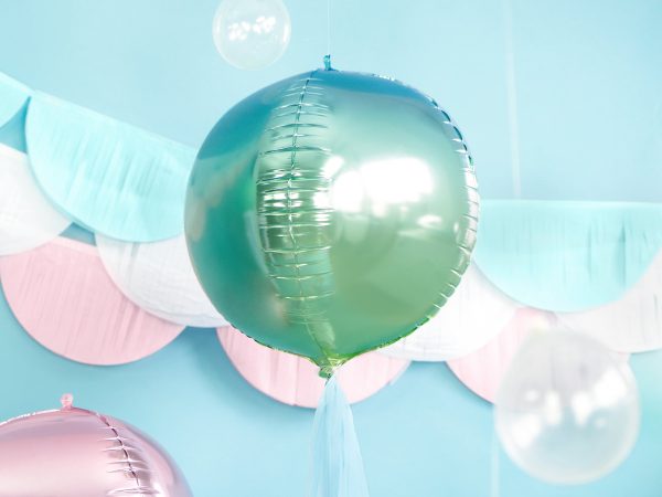 Blue & Green Ombre Ball Balloon 14in Supply