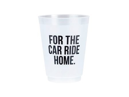 For The Car Ride Home Frosted Plastic Cups 8ct For Sale