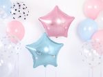 Light Blue Star Foil Balloon 19in For Discount