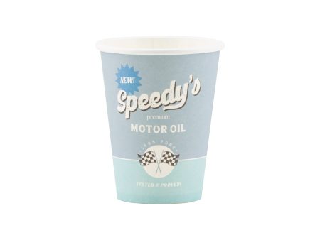 Speedy s Motor Oil Paper Cups 8ct For Cheap