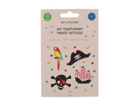 Pirate Temporary Tattoos 8ct Discount