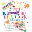 Art Party Birthday Invitation Online Hot Sale