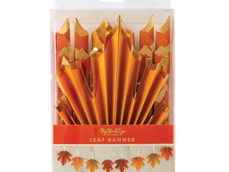 Fall Foliage Leaf Fan Garland For Sale