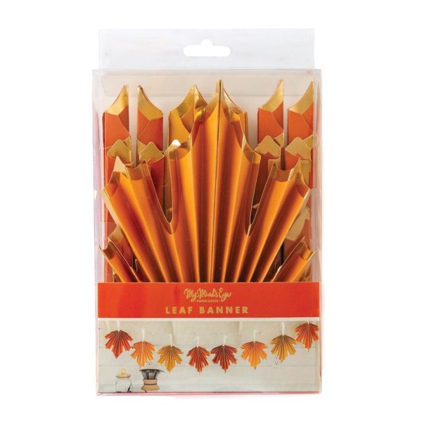 Fall Foliage Leaf Fan Garland For Sale