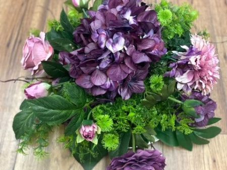 Purple and Blush flower Centerpiece Sale