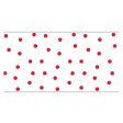 White & Red Polka Dot Paper Table Runner 4ft Online Hot Sale