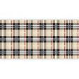 Brown Plaid Paper Table Runner 25ft on Sale