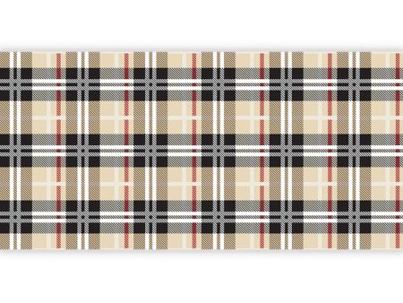 Brown Plaid Paper Table Runner 25ft on Sale