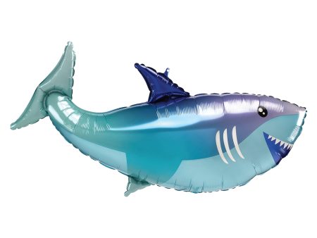 Blue Shark Foil Balloon 38in For Discount