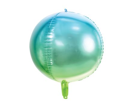 Blue & Green Ombre Ball Balloon 14in Supply