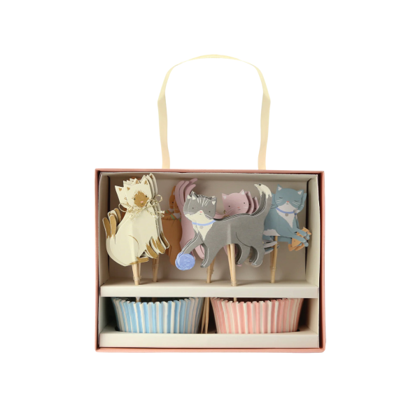 Cute Kitten Cupcake Decorating Kit 24ct Online Hot Sale