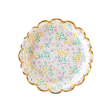 Pastel Ditsy Floral Dessert Plates 8ct For Sale