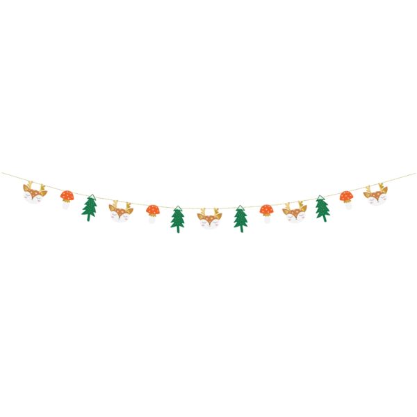 Woodland Forest Animals Paper Garland 5.5ft Cheap