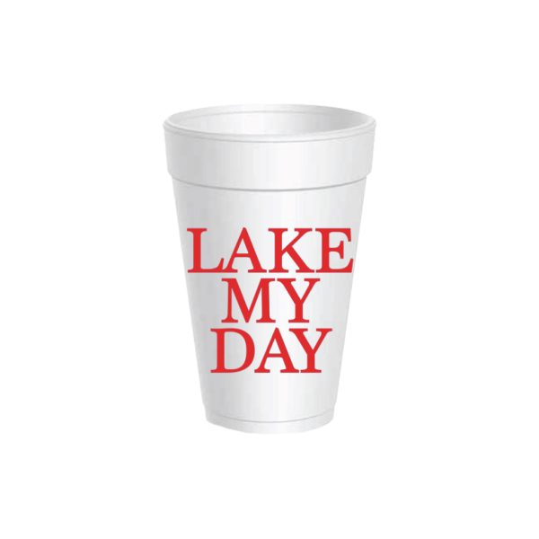 Red Lake My Day Styrofoam Cups with Lids 10ct Discount