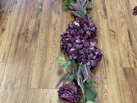 Purple and Blush with greenery garland 6  For Discount