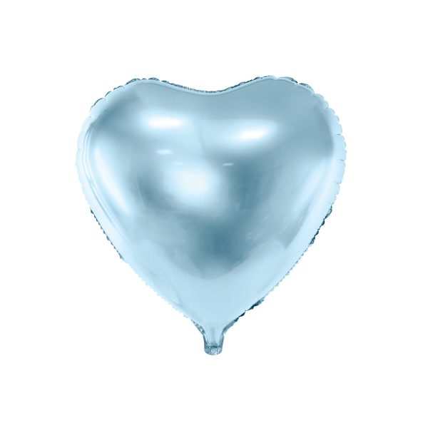 Sky Blue Heart Foil Balloon 18in on Sale